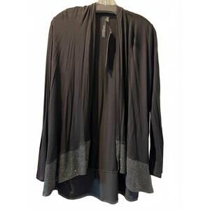 NEW ELLUMI NATION women's classic jacket in black silver trim